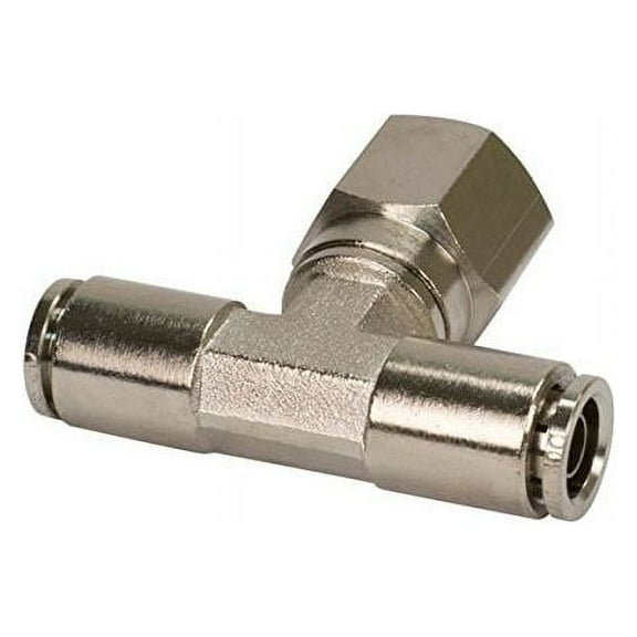 Viair  0.37 in. NPT F 0.12 to 0.12 in. Swivel T-Fitting - DOT Approved - 2 Piece