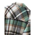 thumbnail image 4 of Aunavey Womens Plaid Lapel Button Dwon Shacket Warm Jacket Shirts Coats with Pockets, 4 of 6