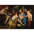 thumbnail image 3 of Matthias Stom 14x11 Black Modern Framed Museum Art Print Titled - The Judgement of Solomon, 3 of 5