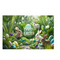 thumbnail image 1 of Easter Bunny Pattern Soft Velvet Carpet Festive Atmosphere Cute Decoration Carpet For Home 40X60CM A1, 1 of 4