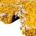 thumbnail image 6 of Unique Loom Trellis Shag Collection Area Rug - Ruby (2' x 6' Runner Yellow/Ivory), 6 of 11