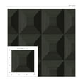 thumbnail image 4 of NextWall  Quadrant Geo Peel and Stick Wallpaper 27 in. W x 18 ft. L - Blacksmith, 4 of 10