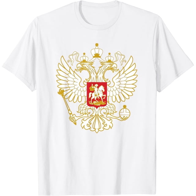 Camiseta con diseño de águila rusa
