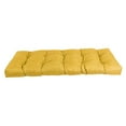 thumbnail image 3 of 46-inch by 19-inch Tufted Solid Outdoor Spun Polyester Loveseat Cushion Yellow-Color, 3 of 3