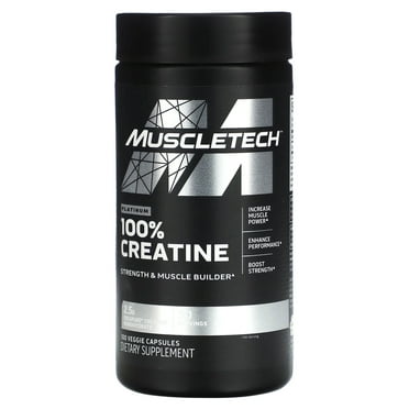 MuscleTech Platinum 100% Creatine, 100 Veggie Capsules