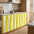 thumbnail image 4 of Yellow Striped Cabinet Curtains for Shelves, Modern Farmhouse Yellow White Stripes Privacy Curtain for Closet Self Adhesive, Dust-Proof Drapes for Closet Storage Room Classroom Doorway, 32"W x 55"L, 4 of 9