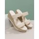 thumbnail image 4 of Women Braided Detail Espadrille Sole Wedge Sandals, Fashionable Outdoor Wedge Slide Sandals, 4 of 4