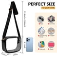 thumbnail image 7 of Black Clear Bag with Adjustable Strap, Crossbody Bags for Women, Thicker Waterproof PVC Clear Purse for Concerts Sports, 7 of 7