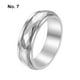 thumbnail image 4 of Minnieouse Anillo titanio acero moda ligero portátil rombo dedo anillos joyería impermeable hombres cumpleaños Festival Ropa, zapatos y accesorios Miscelánea 7 colores de acero Minnieouse AP014858-02, 4 of 6
