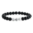 thumbnail image 1 of Pulseras para mujer, regalos para mujeres, hombres y mujeres, pulsera elástica de ágata con cuentas de chakra de 8 mm y cristal., 1 of 3