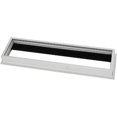 thumbnail image 5 of Cubierta de orificio de ojal de Cable de alambre rectangular de Metal con cerdas para mesa de escritorio de computadora, caja de alambre de aleación de aluminio para computadora de escritori, 5 of 5