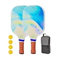thumbnail image 2 of Pickleball Paddles Pickleball Racquets Includes 2 Rackets 4 Pickleballs Comfort Grip Professional Pickle Ball Racket for Kids Style Q, 2 of 8