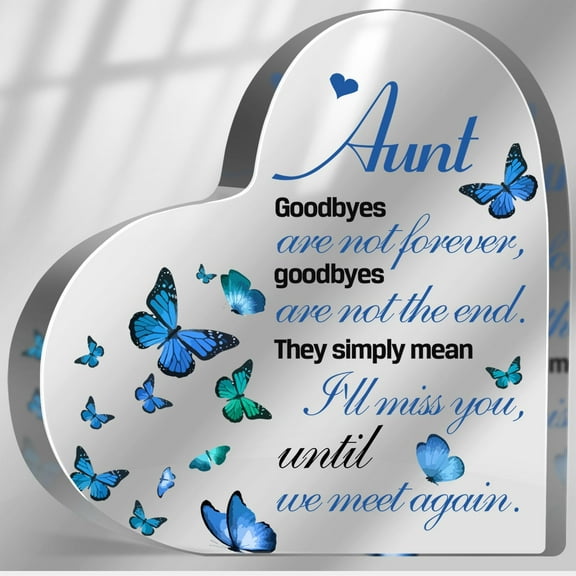 Sympathy Gifts for Loss of Loved One, Memorial Gifts for Loss of Auntie, In Memory of Aunt Plaque, Bereavement Condolences Grief Gifts, Funeral Remembrance Decor Ornament Sign
