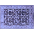 thumbnail image 1 of Ahgly Company Machine Washable Indoor Rectangle Oriental Blue Industrial Area Rugs, 7' x 10', 1 of 4