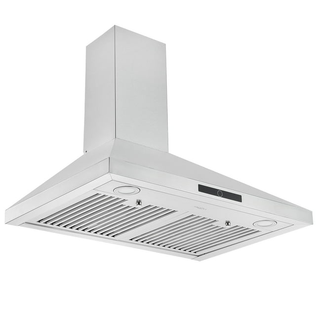 Ancona 30 in. Convertible Wall Mount Pyramid Range Hood in Stainless Steel