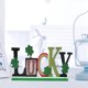 thumbnail image 3 of 6 piezas St. Patrick & #39;s Decoración de fiesta temática de madera creativa verde Afortunado Sencillez, 3 of 4
