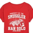 thumbnail image 3 of Star Wars - Property Of The Smuggler Han Solo - Women's Oversized Tee, 3 of 4