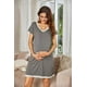 3 In 1 Delivery/Labor/Nursing Nightgown Soft Maternity Hospital Dress – image 3 sur 6