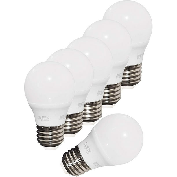SleekLighting 5.5W A15 Dimmable LED Lightbulb (6 Pack) - General-Purpose Household Lighting Bulb ...
