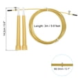 thumbnail image 2 of Unique Bargains Speed Jump Rope Adjustable Speed Skipping Rope with Storage Bag and Spare Parts Gold Tone, 2 of 6