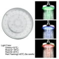 thumbnail image 2 of Gseagtia 6inch Round Shape Temperature Controlled 3Colors LED Light Bathroom Shower Spray Head Sprayer, 2 of 8