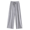 thumbnail image 6 of Qiggri Wide Leg Sweatpants for Women Loose Baggy Casual Drawstring Sweatpants with Pockets Fashion Daily Streetwear Trousers Summer Fall S, 6 of 6
