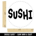 thumbnail image 2 of Sushi Fun Text Self-Inking Rubber Stamp Ink Stamper - Red Ink - Medium 1 Inch, 2 of 7
