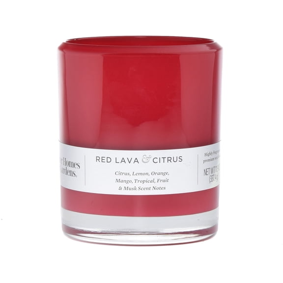 Better Homes & Gardens Red Lava Citrus 12 oz Scented 2-Wick Candle