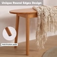 thumbnail image 4 of Walnut Solid Wood Bench, 39.4" L – Narrow Mid-Century Wooden Benches for Entryway, Kitchen, Dining, Bedroom & Shoe Storage, 4 of 7