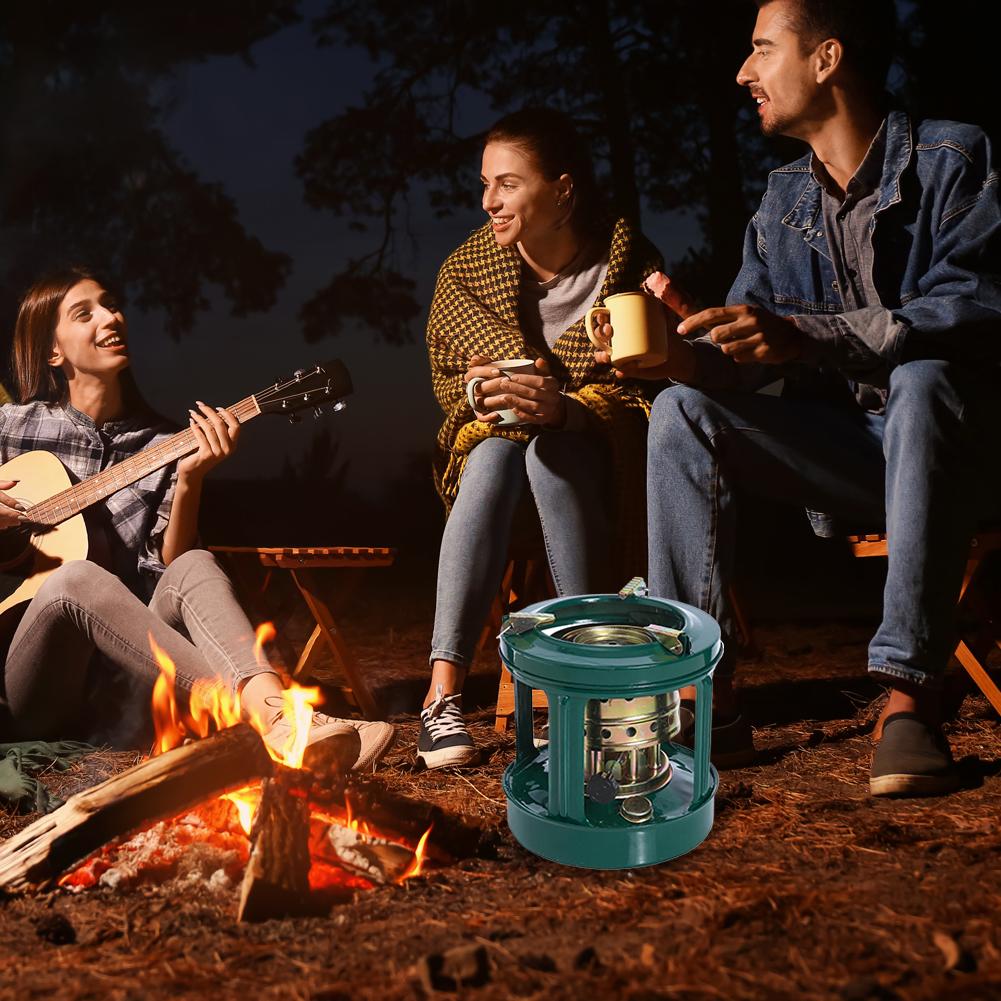 YaoHuan Outdoor Kerosene Stove for Camping, Multi-Fuel Heater with Adjustable Heat for Cooking and Heating
