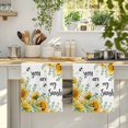 thumbnail image 4 of Summer Sunflower Kitchen Towels Set of 4, Vintage Floral Botanical Bee Absorbent Dish Towels for Kitchen, Microfiber Hand Towel, Quick Drying Tea Towel for Cleaning Decorative Dishcloths, 4 of 7