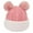 Pink, variant on BadPiggies Kids 2-in-1 Knit Beanie Cap Scarf Winter Warm Baby's Cute Pompom Ski Hat Earflap Thick Scarf for Toddler Girls Boys (Yellow)