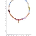 thumbnail image 2 of Time and Tru Goldtone Multicolored Bead Initial "I" Necklace, 2 of 6