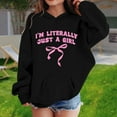 thumbnail image 2 of Byoo Big Girls Hoodie Letter Bow Print Hooded Sweatshirt Casual Soft Pullover Top, 2 of 5