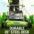 Greenworks 20" 12 Amp Corded Electric Push WalkBehind Mower