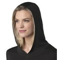 thumbnail image 3 of Womens Clinton Gore '92 Hoodie Tee with Thumbholes - Black, XS, 3 of 5