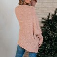 thumbnail image 3 of Fuzzy Knit Sweaters Womens Solid Color Oversized Cardigan Pocket Long Sleeve Coats Open Front Sweater, 3 of 4