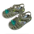 thumbnail image 5 of Viluyesy Boys Girls Jelly Sandals Closed Toe Hook Loop Strap Dinosaur Cartoon Summer Water Beach Shoes for Kids Green Size 8-9 Years, 5 of 9