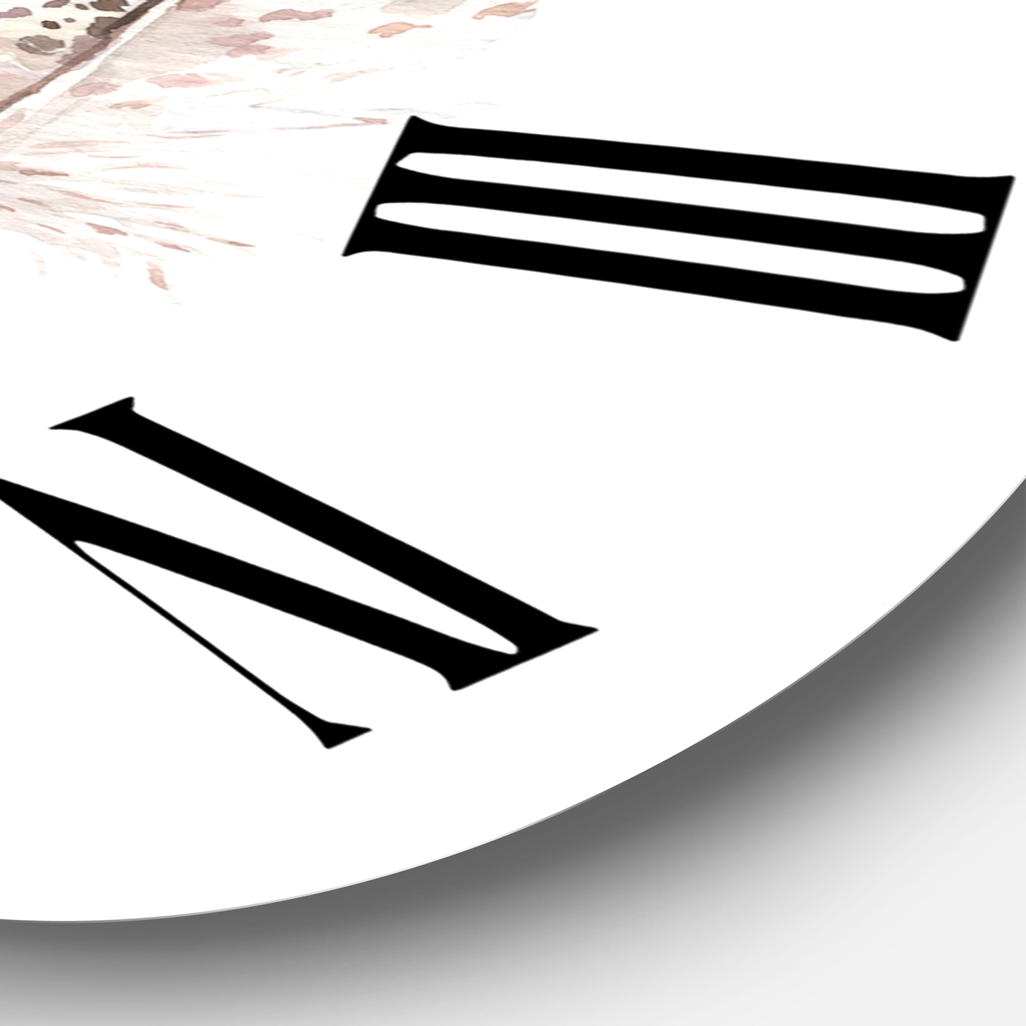Designart 1 in Quartz Bohemian Wall Clock