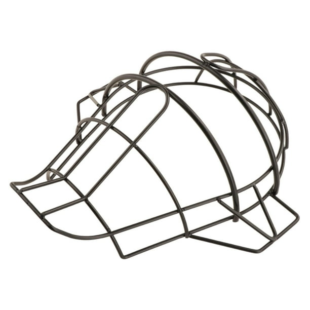 Casco de bateo de béisbol con alambre y cubierta facial con escudo de visión amplia, máscara facial de hockey sobre hielo 31x11cm
