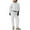 07-White, variant on Women 2 Piece Outfits Sweatsuit Hoodie Sweatshirt Jogger Sets Lounge Tracksuit Set 03-Coffee S