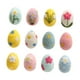 thumbnail image 5 of 12x Decoración de huevos de Pascua de 12 veces adornos de arte de decoración de artículos de arte lindos decoración decorativa de Pascua para oficina, 5 of 8