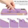 thumbnail image 4 of iPhone 11 Case,Phone Cases for iPhone 11,Slim Fit Soft TPU with Adjustable Wristband Kickstand Scratch Resistant Shockproof Protective Cover for Apple iPhone 11 6.1 Inch 2019,Lavender Purple, 4 of 18