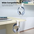 thumbnail image 3 of Soporte para auriculares EURPMASK, abrazadera ajustable para juegos de PC, color blanco, 3 of 7