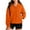 Orange, variant on Timegard Half Zip Pullover Women Long Sleeve Sweatshirts Hoodies Fall Casual Loose Tops with Pockets