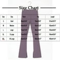 thumbnail image 3 of AINIYS Women's High Waisted Flared Leggings Pull On Elastic Waist Slimming Pants for Office Streetwear Everyday Red XXL, 3 of 3