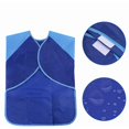 thumbnail image 3 of Ropa de trabajo para pintar para niños Delantal impermeable para pintar para niños, delantal de manga larga para niños con 3 bolsillos para actividades escolares, pintar, cocinar, colorear, alimentar, 3 of 7