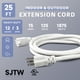 thumbnail image 2 of Cable de alimentación EP, 7,6 m, extensión exterior, 15 A, 125 V, blanco, 2 of 7