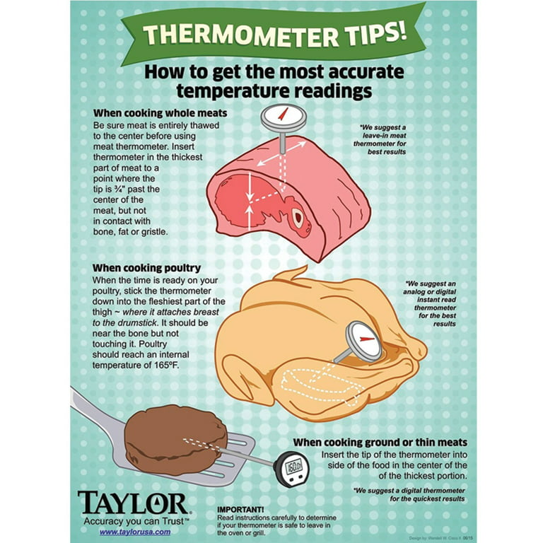 Taylor 9842 Commercial Waterproof Digital Thermometer 