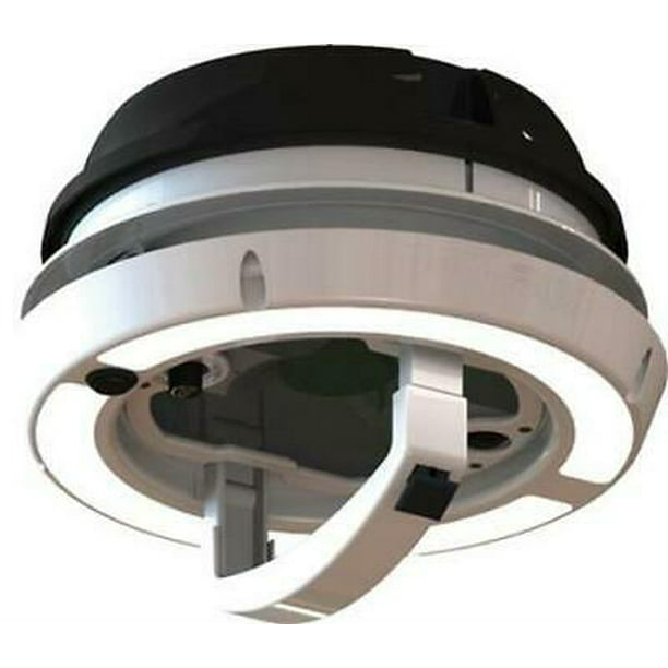 MaxxAir 0003810B MaxxFan Dome Roof Vent With LEDs 12V Fan Manual Lift Black